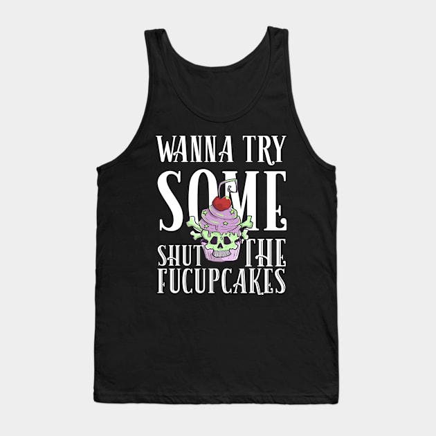 Pastel Goth Cupcake Meme Kawaii Gothic Sarcastic Eboy Egirl Tank Top by TellingTales